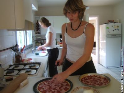 Préparation des pizzas